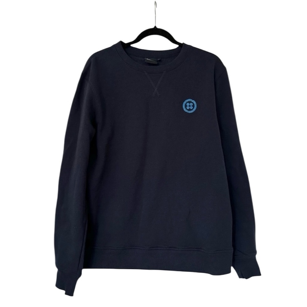 Richer Poorer Logo Crew Neck Sweatshirt Mens Large Navy